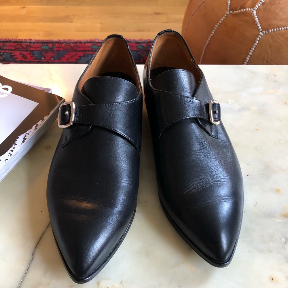 & Other Stories leather monk shoe